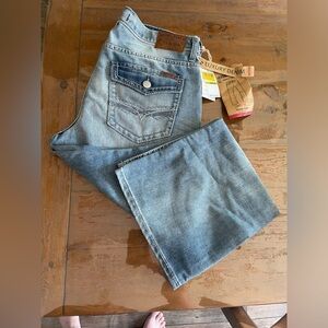 Mens Seven7 Bootcut Jeans 36x30 NWT Light Wash
